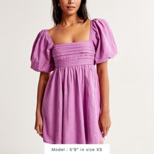 Abercrombie Emerson Puff Sleeve Dress Size L